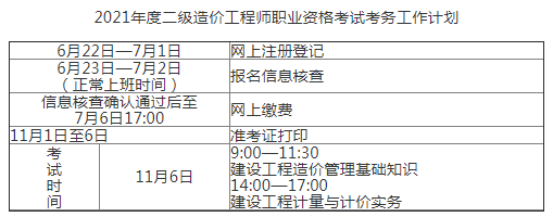 江西2021年二級(jí)造價(jià)工程師資格審核時(shí)間及方式